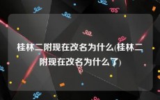 桂林二附现在改名为什么(桂林二附现在改名为什么了)