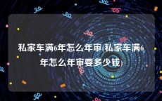 私家车满6年怎么年审(私家车满6年怎么年审要多少钱)