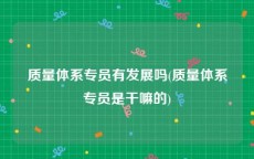 质量体系专员有发展吗(质量体系专员是干嘛的)