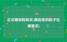 正宗莆田鞋购买(莆田系的鞋子在哪里买)