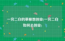一穷二白的草根想创业(一穷二白如何去创业)