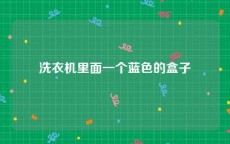 洗衣机里面一个蓝色的盒子