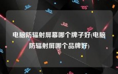 电脑防辐射屏幕哪个牌子好(电脑防辐射屏哪个品牌好)