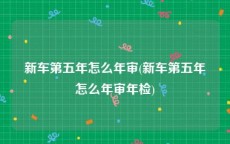 新车第五年怎么年审(新车第五年怎么年审年检)