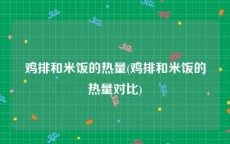 鸡排和米饭的热量(鸡排和米饭的热量对比)