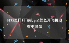 GTA5怎样开飞机 gta5怎么开飞机没有小键盘