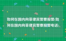 如何在国内向菲律宾警察报警(如何在国内向菲律宾警察报警电话)