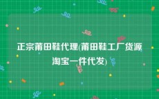 正宗莆田鞋代理(莆田鞋工厂货源淘宝一件代发)