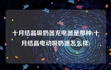 十月结晶吸奶器充电器是那种(十月结晶电动吸奶器怎么样)
