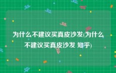 为什么不建议买真皮沙发(为什么不建议买真皮沙发 知乎)
