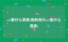 cr2是什么意思(相机照片cr2是什么意思)