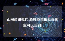 正宗莆田鞋代理(纯原莆田鞋在哪里可以买到)
