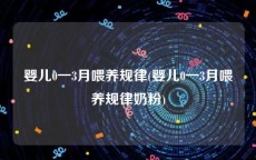 婴儿0一3月喂养规律(婴儿0一3月喂养规律奶粉)