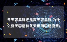 冬天容易胖还是夏天容易胖(为什么夏天容易胖冬天反而容易瘦些)