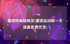 莆田纯原鞋购买(莆田运动鞋一手货源免费代发)