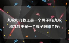 九牧和九牧王是一个牌子吗(九牧和九牧王是一个牌子吗哪个好)