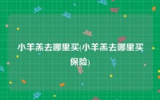 小羊羔去哪里买(小羊羔去哪里买保险)