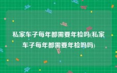 私家车子每年都需要年检吗(私家车子每年都需要年检吗吗)