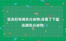 受冻后有褐色分泌物(冻着了下面流褐色分泌物)