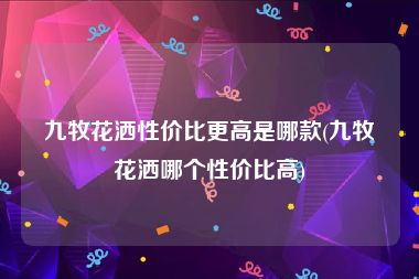 九牧花洒性价比更高是哪款(九牧花洒哪个性价比高)