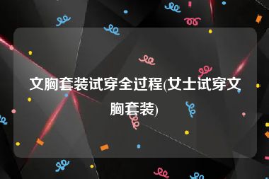 文胸套装试穿全过程(女士试穿文胸套装)