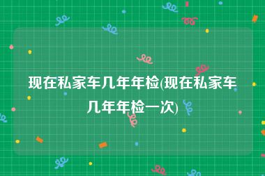 现在私家车几年年检(现在私家车几年年检一次)