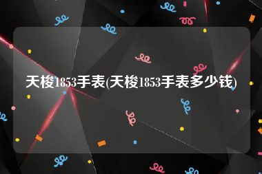 天梭1853手表(天梭1853手表多少钱)
