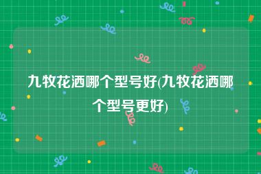 九牧花洒哪个型号好(九牧花洒哪个型号更好)