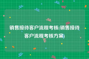 销售接待客户流程考核(销售接待客户流程考核方案)