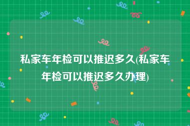 私家车年检可以推迟多久(私家车年检可以推迟多久办理)