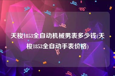 天梭1853全自动机械男表多少钱(天梭1853全自动手表价格)