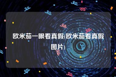 欧米茄一眼看真假(欧米茄看真假图片)