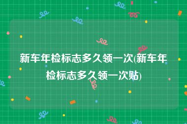 新车年检标志多久领一次(新车年检标志多久领一次贴)