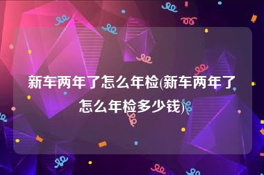 新车两年了怎么年检(新车两年了怎么年检多少钱)