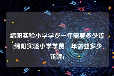 绵阳实验小学学费一年需要多少钱(绵阳实验小学学费一年需要多少钱呢)