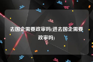 去国企需要政审吗(进去国企需要政审吗)