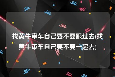 找黄牛审车自己要不要跟过去(找黄牛审车自己要不要一起去)