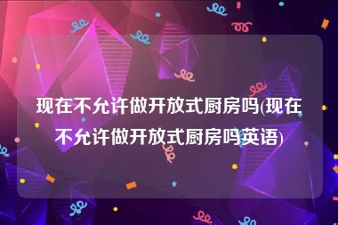 现在不允许做开放式厨房吗(现在不允许做开放式厨房吗英语)