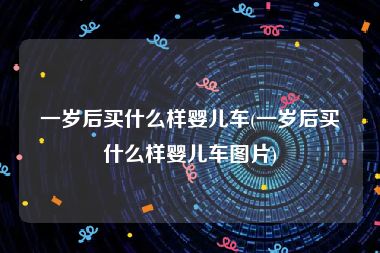 一岁后买什么样婴儿车(一岁后买什么样婴儿车图片)