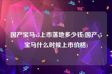 国产宝马x5上市落地多少钱(国产x5宝马什么时候上市价格)