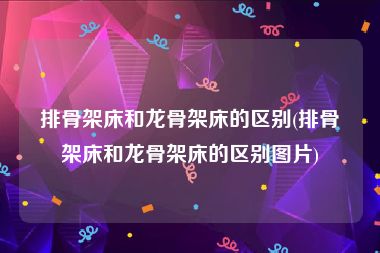 排骨架床和龙骨架床的区别(排骨架床和龙骨架床的区别图片)