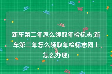 新车第二年怎么领取年检标志(新车第二年怎么领取年检标志网上怎么办理)
